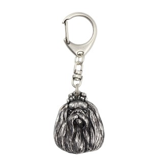 Bichon maltais porte-clés en argent massif Art-Dog